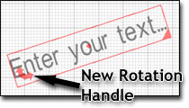 You can now rotate your pictures and texts!